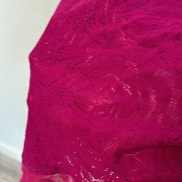 Free People Lace and Mesh Babydoll Mini Dress Large - Picture 6 of 7